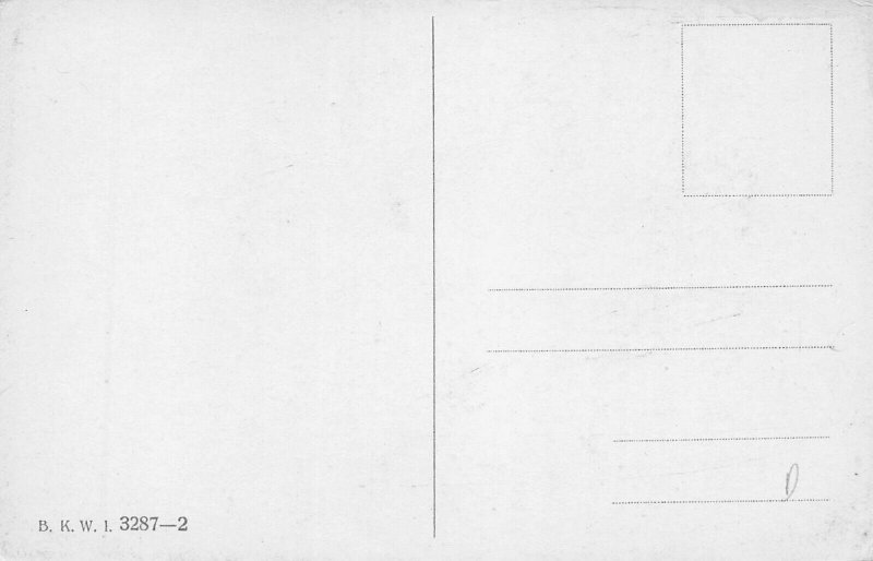 Unsigned Artist Christmas Greetings Sleeping Boy Elf Postcard 