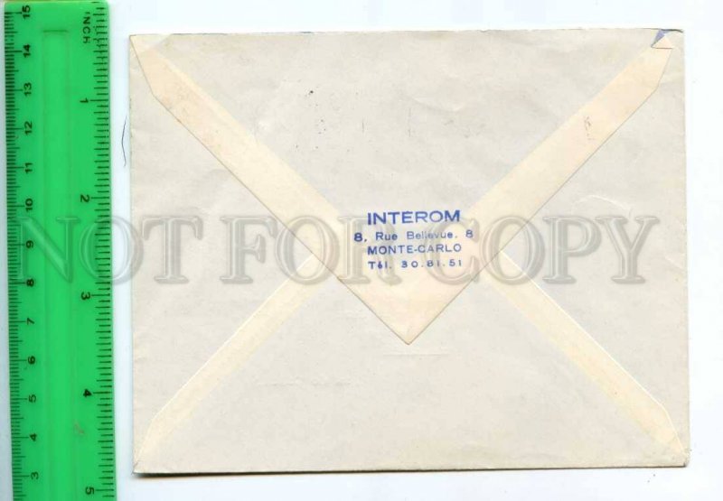 420484 MONACO 1962 year Rotary Conference real posted COVER