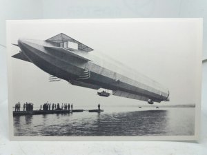 Zeppelin Luftschiff Taking off From Sea Germany WW1 c1914 Repro Postcard