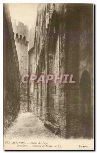 Old Postcard Avignon Palace of the Popes Interior Way Round