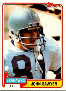 1981 Topps Football Card John Sawyer Seattle Seahawks sk60470