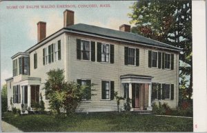 Postcard Home Ralph Waldo Emerson Concord MA