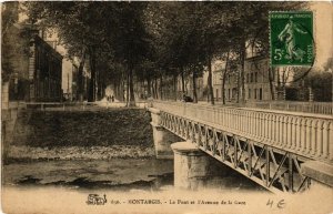 CPA MONTARGIS - Le Pont et l'Avenue de la Gare (631617)