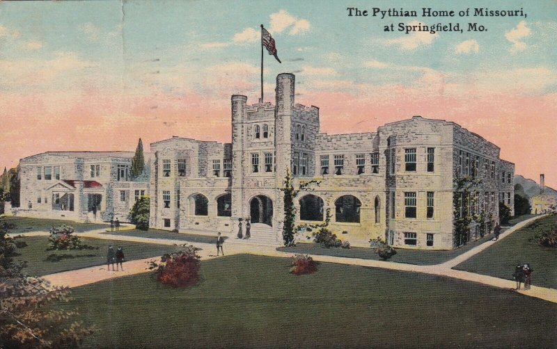 Pythian Home of Missouri Springfield MO 1912 Postcard B28