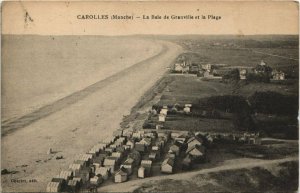 CPA CAROLLES - La Baie de GRANVILLE et la Plage (149709)