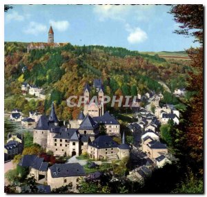 Modern Postcard Clervaux Panorama Abbey