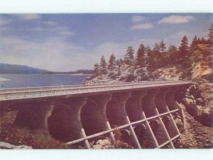 Pre-1980 LAKE SCENE Big Bear Lake California CA AE4093