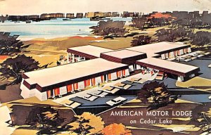 American Motor Lodge on Cedar Lake Sturnbridge, Massachusetts MA  