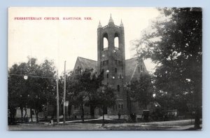First Presbyterian Church Hastings NE Nebraska UNP DB Postcard G16