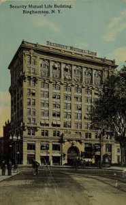 Circa 1910 Security Mutual Building, Binghamton, N. Y. Postcard P55