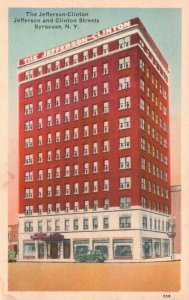 Vintage Postcard The Jefferson & Clinton Streets Structure Syracuse New York NY