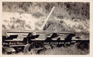 J82/ Interesting RPPC Postcard c1910 Vancouver B.C. Canada Gold Mine Cart 111