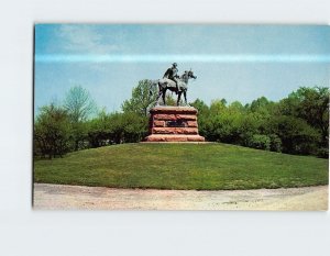 Postcard Major General Anthony Wayne Statue Valley Forge Pennsylvania USA