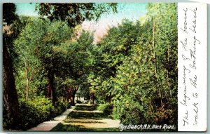 Back Road Street View Rye Beach New Hampshire NH UNP UDB Postcard J10