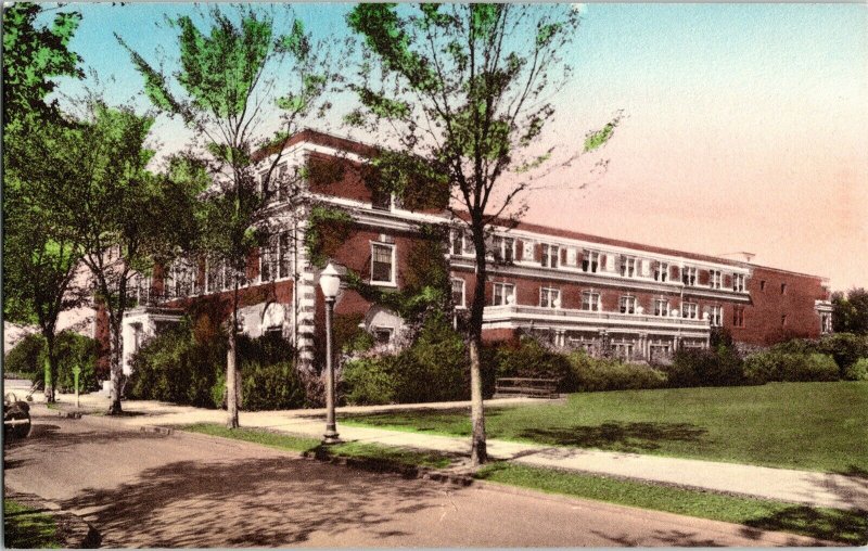 Snell Hall O.S.C. Corvallis Oregon Vintage Postcard Handcolored O.S.C. Corp UNP 