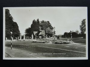 Buckinghamshire BEACONSFIELD Wilton Park Entrance - Old RP Postcard