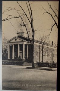 Vintage Postcard 1940's First Church of Christ, Scientist, Summit, New Jersey NJ