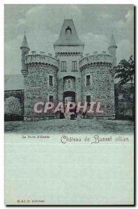 Old Postcard Chateau de Busset The door & # 39entree