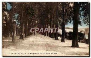 Old Postcard Koblenz trip on the Rhine