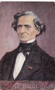 POSTCARD ART PAINTING HECTOR BERLIOZ FRENCH COMPOSER PORTRAIT 1930