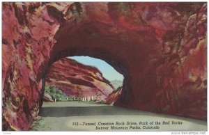 Tunnel, Creation Rock Drive, Park of the Red Rocks, Denver Mountain Parks, DE...