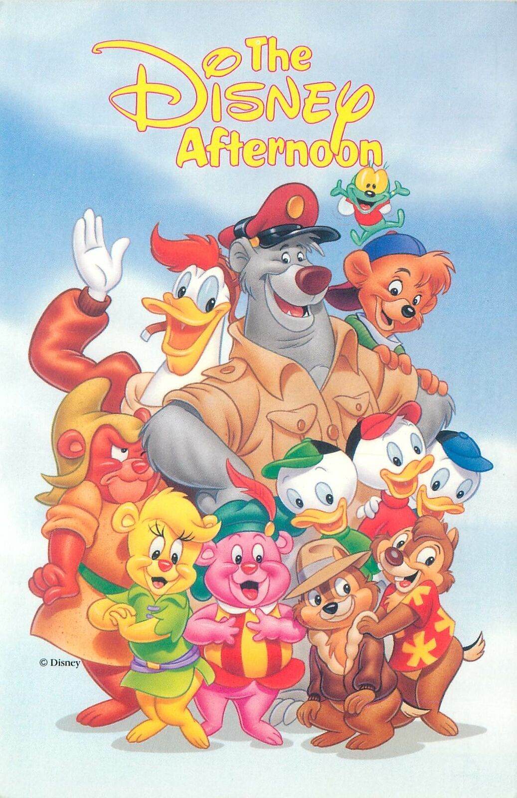 Postcard cartoons The Disney afternoon characters advertisment ...