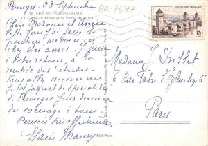 BR7677 Cite de Perouges La galerie du Musee et la Place du Tileul    france