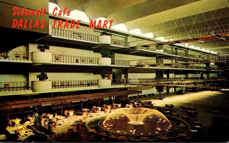 Texas Dallas Trade Mart Grand Courtyard Sidewalk Cafe Area