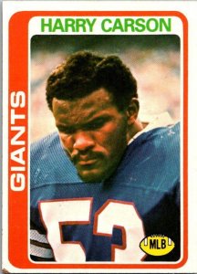 1978 Topps Football Card Harry Carson New York Giants sk7276