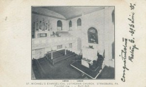 STRASBURG, Pennsylvania, 1906 ; St Michael's Episcopal Church, Interior