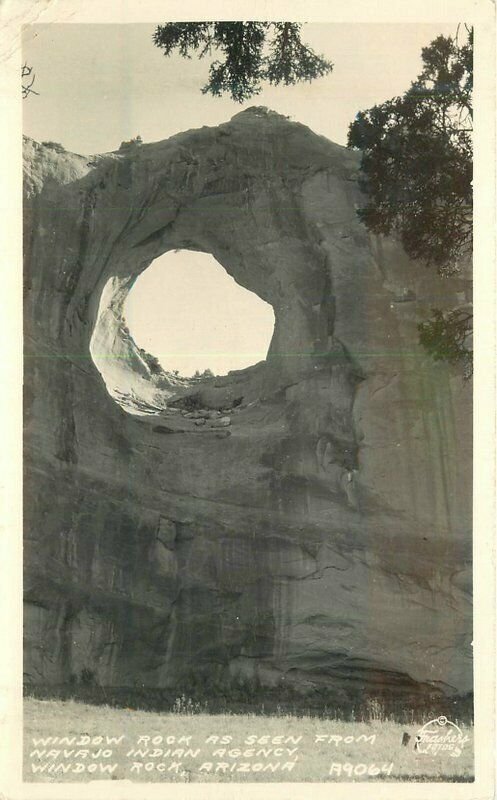 Arizona Window Rock Navajo Indian Agency Frasher RPPC Photo Postcard 22-4631 