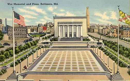 MD - Baltimore, War Memorial & Plaza