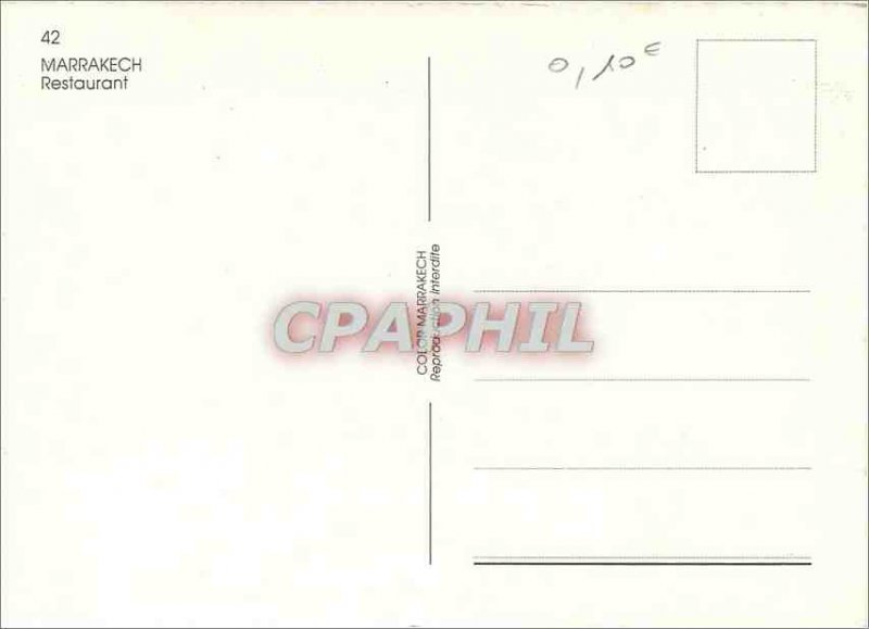 Postcard Modern Marrakesh Restaurant