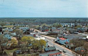 Elmer New Jersey Main Street Scene Birdseye View Vintage Postcard K48120