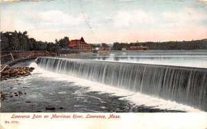 Lawrence Dam on Marrimac River in Lawrence, Massachusetts