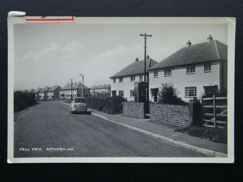 Cumbria ANTHORN Fell View showing FIAT 600 MULTIPLA WAGON c1962 RP Postcard