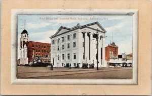 Edmonton Alberta Post Office & Imperial Bank Building c1911 Postcard H7