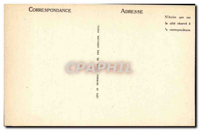 Chartres Cathedral Old Postcard The front