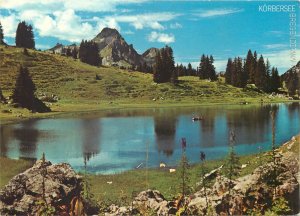 Postcard Austria schrocken korbersee bregenzerwald vorarlberg osterreich