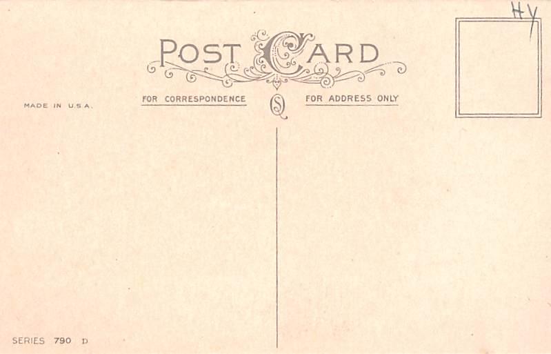 Series 790 D Valentines Day Postcard 