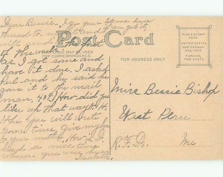 Pre-Linen christmas GRANDPA HELPS GIRL WRITE LETTER TO SANTA k1387