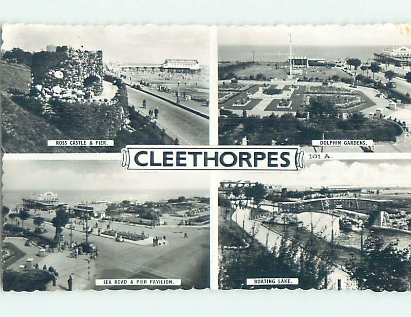 old rppc SCENES Cleethorpes - Humber - North East Lincolnshire England UK HM1624