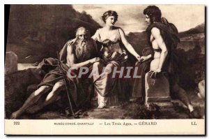 Old Postcard Musee Conde Chantilly Three Ages Gerard
