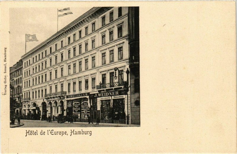 CPA AK Hamburg- hotel de l'Europe GERMANY (888319)