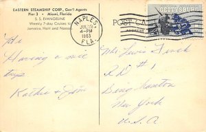 SS Evangeline Eastern Steamship Line Ship 1963 