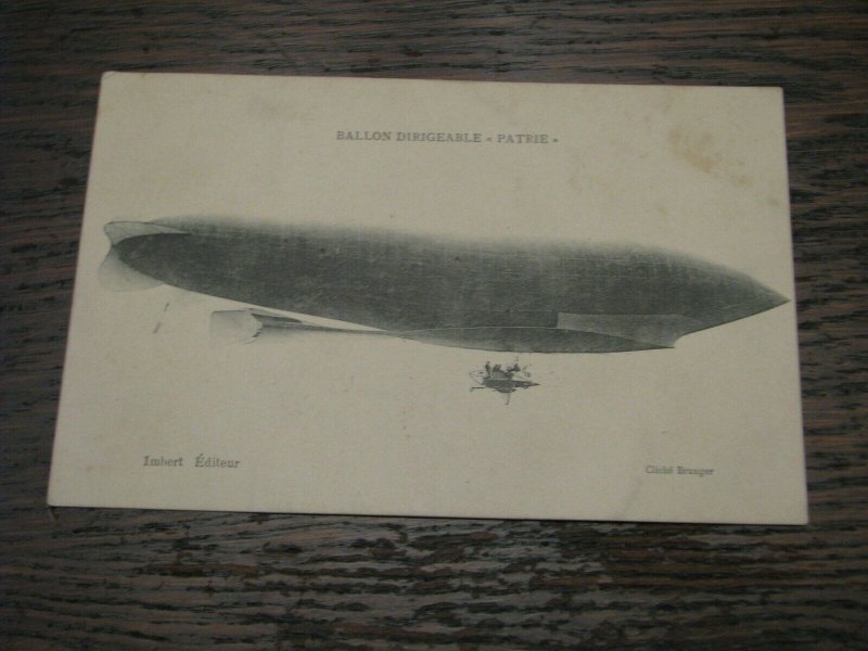 Aviation Postcard UnUsed Dirigible France French Patrie 