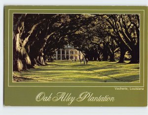 Postcard Oak Alley Plantation, Vacherie, Louisiana