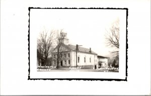 Real Photo Postcard Bennington County Court House in Manchester, Vermont