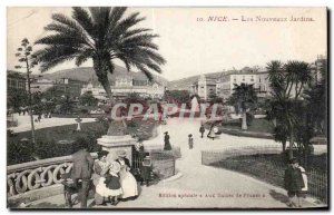 Nice - New Gardens - Old Postcard