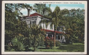 Florida Fort Myers - Winter Home of Thomas A. Edison - WB